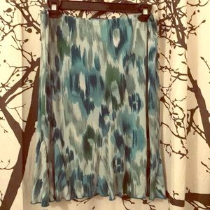 DONATED— Teal/ turquoise flowy skirt.
